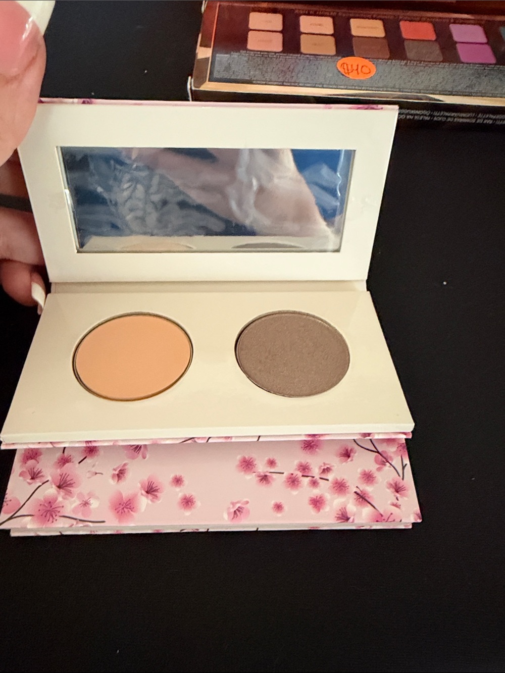 Two. Mally Beauty Peach & Shimmery Taupe Eyeshadow Duo